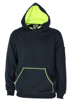 DNC 5423 SUPER BRUSHED FLEECE CONTRAST HOODIE