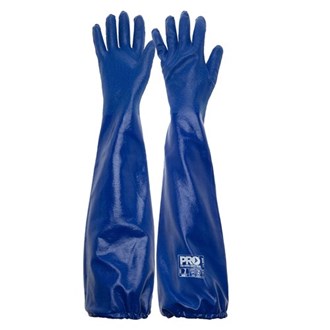 PROCHOICE BN60 BLUE NITRILE EXTENDED LENGTH CHEMICAL GLOVE