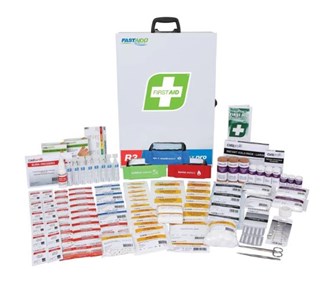 FASTAID FAR3C10 R3 CONSTRUCTA MAX PRO FIRST AID KIT, METAL WALL MOUNT