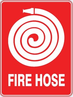 FIRE HOSE SIGN