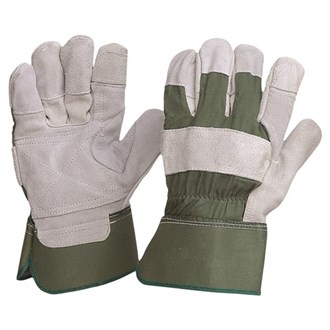 PRO CHOICE R99KG EXTRA HEAVY DUTY GREEN COTTON/LEATHER GLOVES