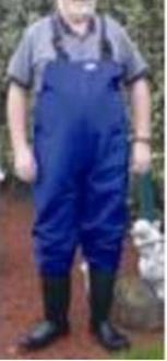 TUFFMAR BIB & BRACE PVC WADERS-STEEL CAP