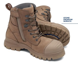 BLUNDSTONE 984 SAFETY BOOTS - ZIP SIDE