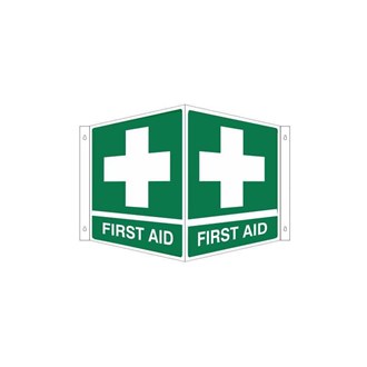 EMERGENCY FIRST AID OFF THE WALL 3D SIGN