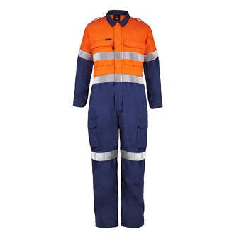 NCC FLAMEBUSTER FCT005 TORRENT HRC2 VI VIS COVERALL WITH FR TAPE