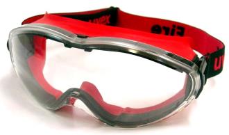 UVEX 9302-342 ULTRASONIC FIRE SAFETY GOGGLE-RED
