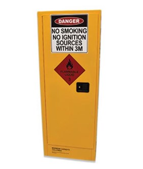 FLAMMABLE LIQUIDS SAFETY STORAGE CABINET SLIMLINE 170L